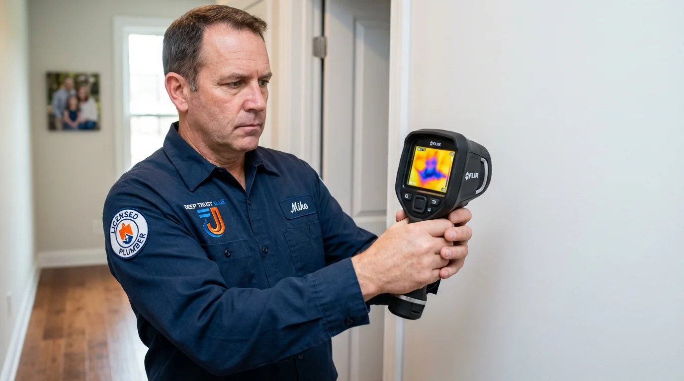 Thermal imaging leak detection by Johns Plumbing LLC in Atlantic